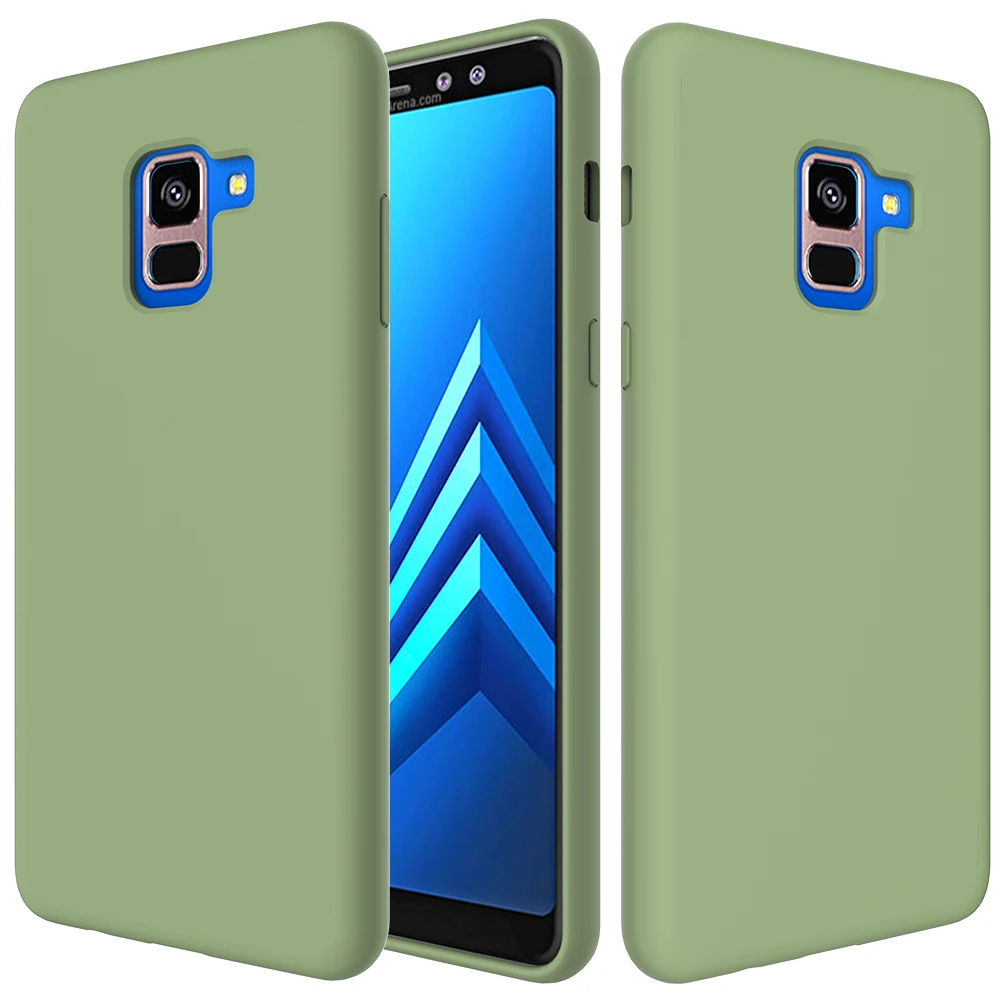 Для samsung Galaxy A8 Plus мягкий жидкий силиконовый чехол-накладка для samsung A8 plus A9 S10 5G A70 M20 M10 A9S чехол s