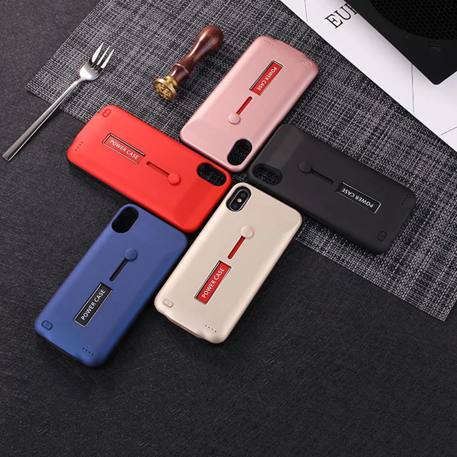 HORUG Battery Charger Case For iPhone 6 7 8 6s Plus Battery Cases Power Bank Cases For iPhone X XR Xs Battery Slim Charging Case (3)
