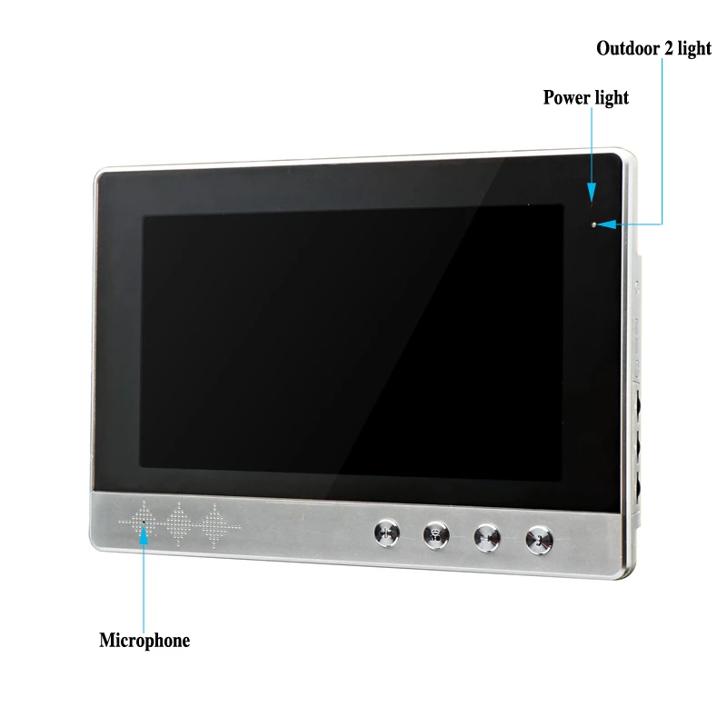 JERUAN 10 дюймов TFT Экран видео-телефон двери дверной звонок Домофон Система только 1001 монитор+ Мощность адаптер