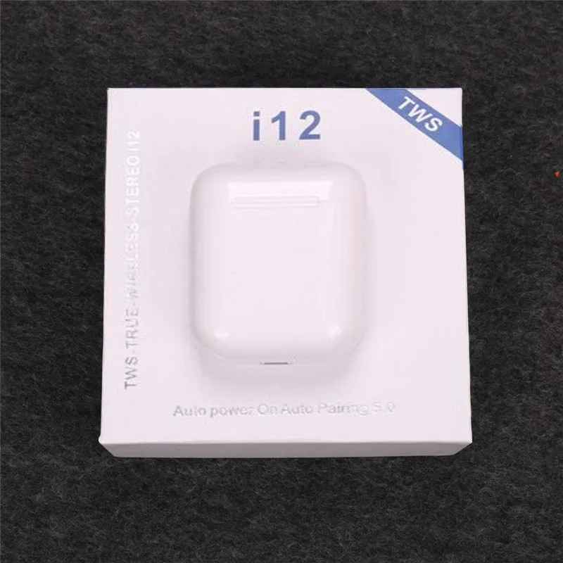 I12 TWS сенсорные беспроводные Bluetooth наушники бинауральные звонки i7s TWS наушники-вкладыши i9s i10 i11 i20 i30 i60 i100 Tws наушники - Цвет: i12-White