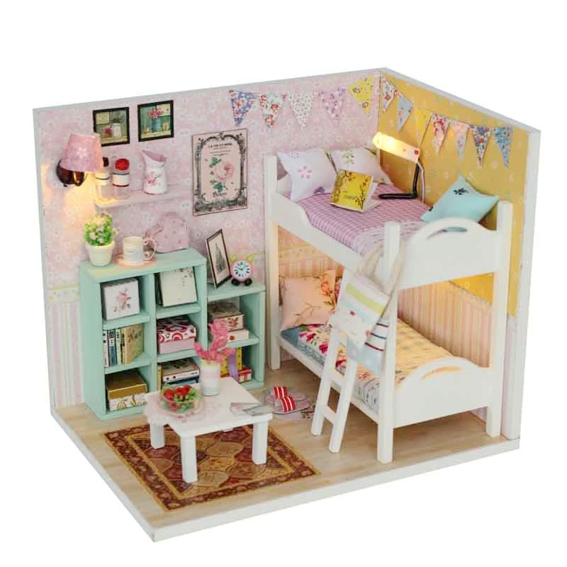 

Handmade Doll House Miniature Diy Dollhouse Model With Furnitures Wooden Dollhouse Toys For Children Birthday Xmas Gifts M020