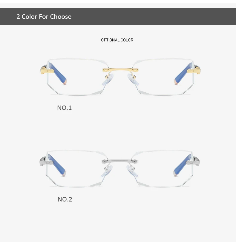 1,0 1,5 2 2,5 3 3,5 4 без оправы мужские очки для чтения бизнес очки для чтения по рецепту очки с анти-синий светильник объектив 8718CJ