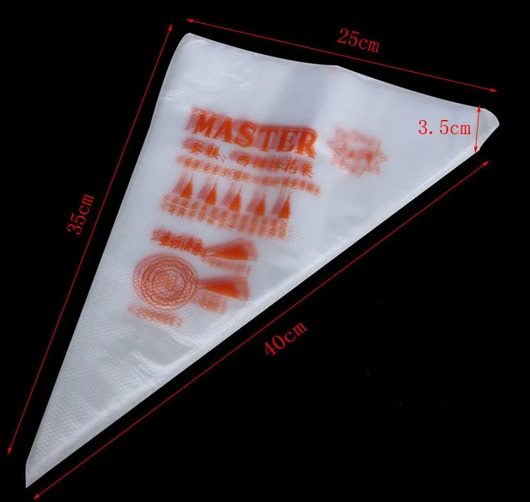 

3pcs mix size Disposable Piping Bag Icing Fondant Cake Cream Decorating Pastry Tip Tool