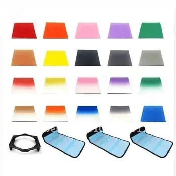 

24 in1 9 Graduated Colour Filters + 11 Full Color Filters +filter holder+3 Cases for Cokin P