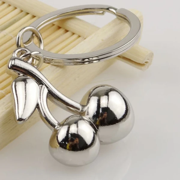 

Cute Zinc alloy Cherry Keychain Key Ring Pendant Girl Friend Kid Gift Present