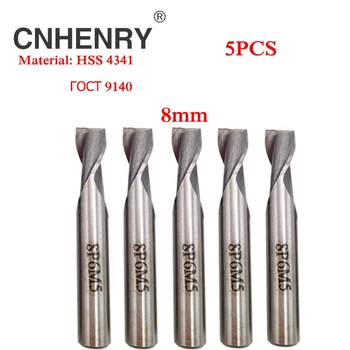 

5pcs 2 Flutes 8mm HSS End Mill Router Bit Set Keyway Milling Cutter for Wood Cutter End Mill CNC Drill Bits Diagnostic-tool