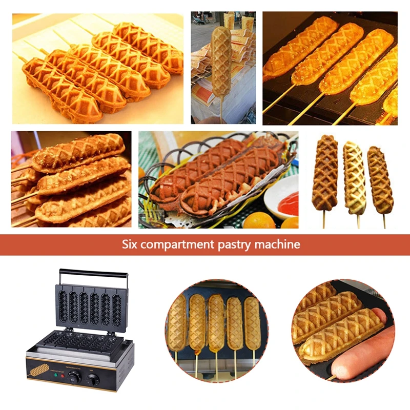 Details about   Commercial electric muffin French hot dog making machine waffle machine 