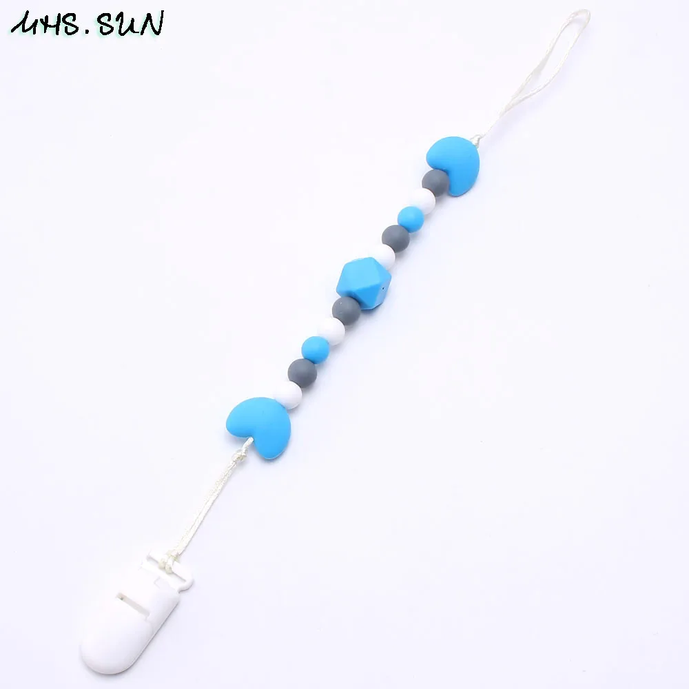 Without teether MHS. SUN детская силиконовая соска с зажимом на цепочке Милая черепаха для прорезывания зубов для новорожденных Жевательная Прорезыватель для зубов держатель на цепочке для кормления ювелирные изделия - Окраска металла: Without teether
