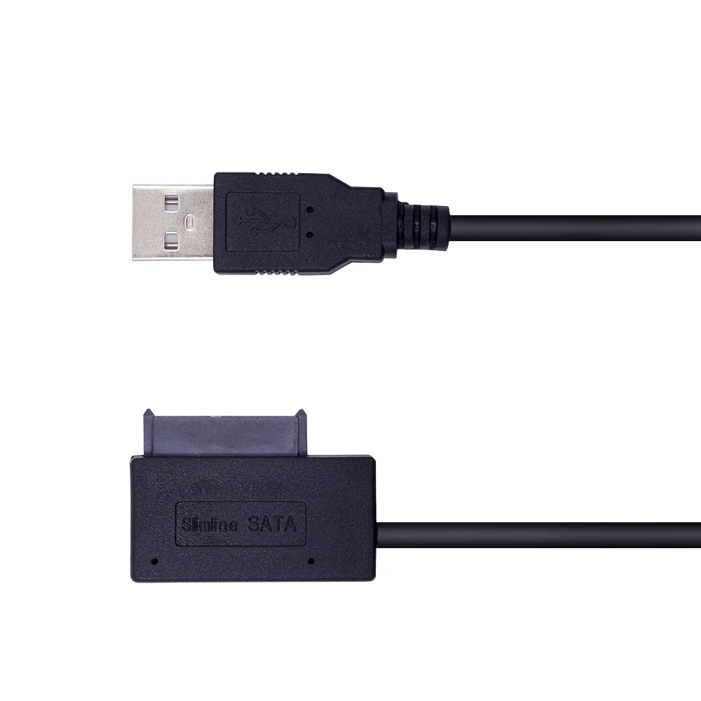CHIPAL Новый адаптер USB 2 0 для Mini Sata II 7 + 6 13Pin ноутбука CD/DVD ROM преобразователь Slim Line