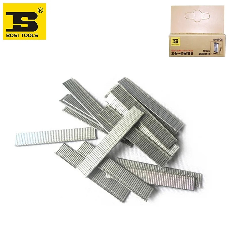 

Free Shipping BOSI 1000pc/pack 2/5 inch 18ga Finish Brad Nail For Nailer Tacker Stapler Gun