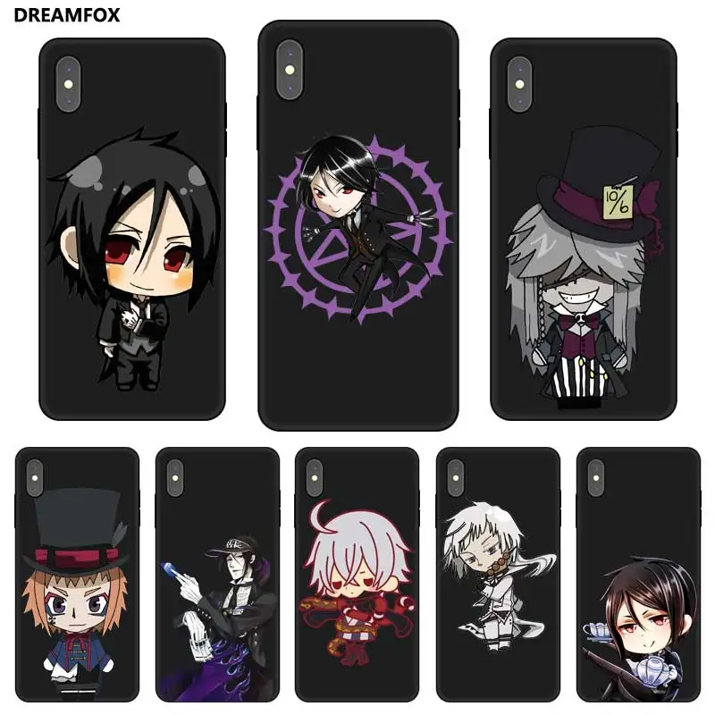 P016 Black Butler Silicone Case Cover For Apple iPhone 11 Pro XR XS Max X 8 7 6 6S Plus 5 5S SE |