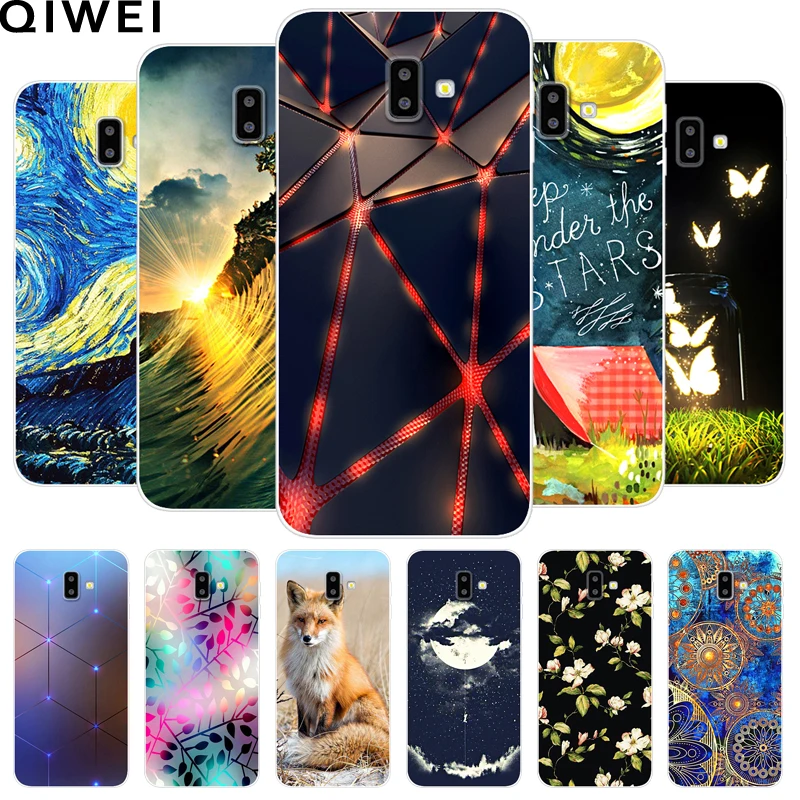 

silicone case For Samsung J6 Plus Phone Case Printed Soft TPU Back Cover For Samsung Galaxy J6Plus 2018 J6+ J 6 Plus J610 J610F
