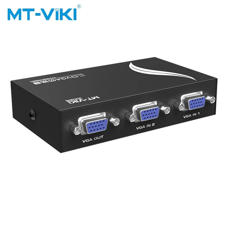 

MT-VIKI 2-port VGA switch two into one out 2 in 1 out computer screen HD video sharing device MT-15-2CF