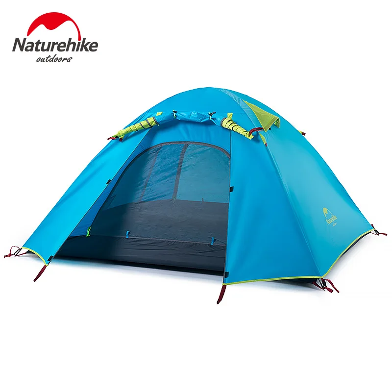 Naturehike 2 4 человека двухслойная палатка для кемпинга треккинговые походные