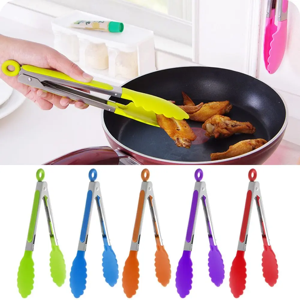 

1 Pc Cooking Barbecue Clip In Stainless Steel Handle BBQ Forks Tool Outdoor Salad Food Clip Kitchen Appliances