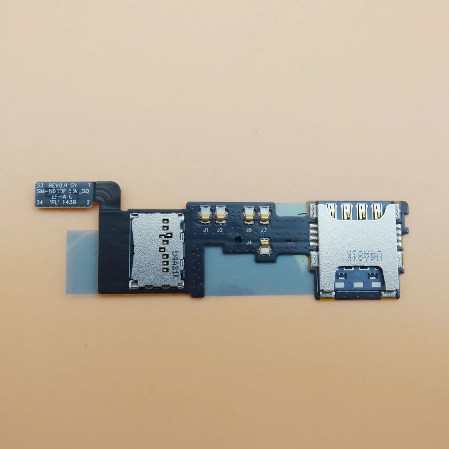 Для Samsung Galaxy Note 4 N910 N910F слот для Sim-карты + карты памяти Micro SD гибкий кабель Модуль