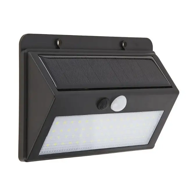 60LED Solar Powered PIR Motion Sensor Light Waterproof Outdoor Home Garden Yard Energy Saving Night Security Wall Lamp