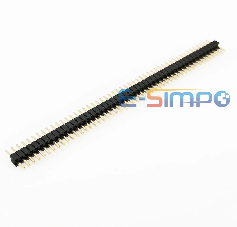 10 шт. 1x40P 1 27 мм штырьковый разъем 0 05 дюйма PCB отрывающийся штырь прямой Однорядный