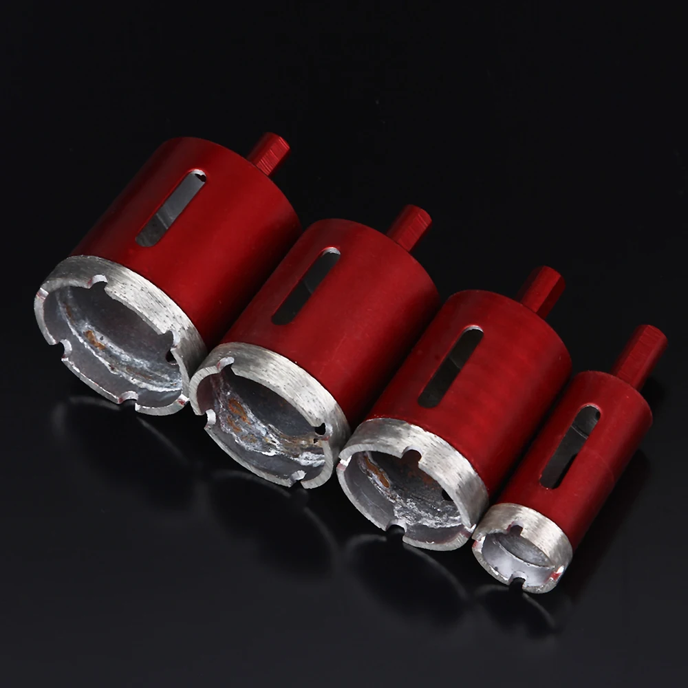 Beste Hakkin 4 stks set Diamant Gatenzaag Boor Set Gecoat Core Metal 25 40 45 50mm tegels Marmer Glas Graniet Gatenzaag Hoge Kwaliteit