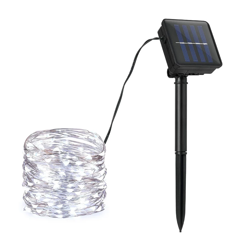 

100/200 LED Solar Light Fairy Strip lamp 20m String Light Outdoor Waterproof Garland Holiday Wedding Christmas New Year Decor#35
