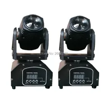 2 шт./лот 10 Вт светодиодный мини-светильник с движущейся головкой s, 4в1 RGBW Светодиодный точечный светильник Точечный светильник, DMX512 Диско-сценический Точечный светильник ing для DJ Pub