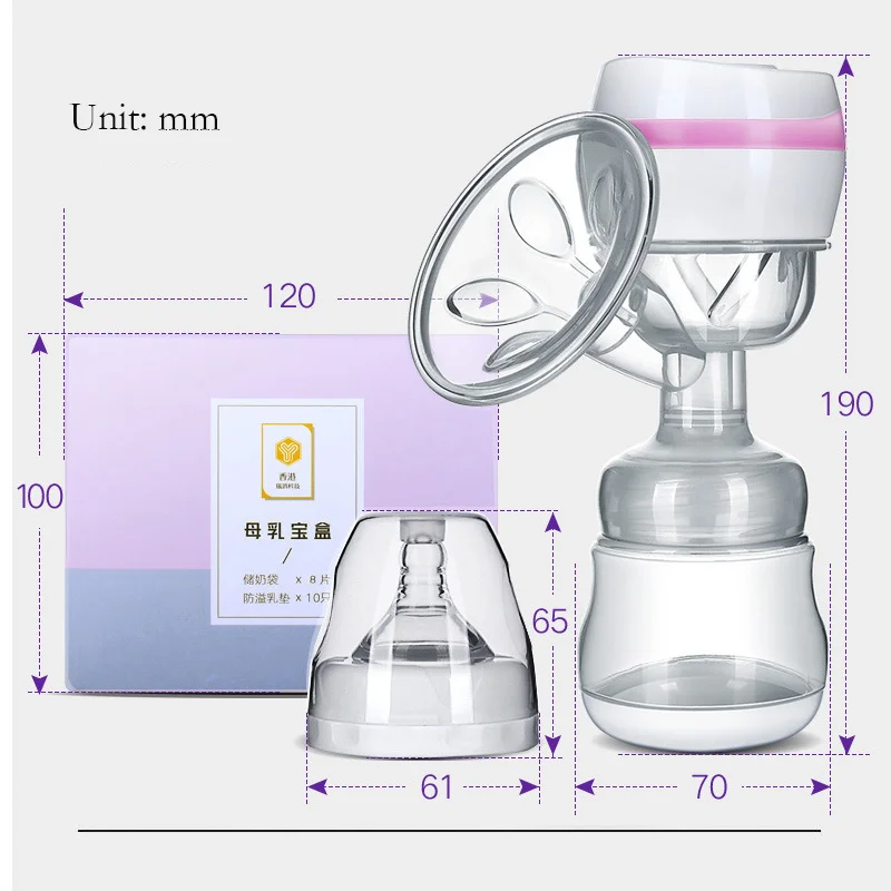 Интегрированный Электрический молокоотсос для мамы, для младенцев, USB, BPA, мощная грудь, насосы для грудного вскармливания, беспроводной коллектор молока
