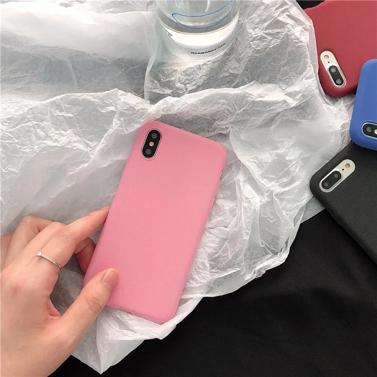 Простой матовый ТПУ чехол Gimfun синего цвета для Iphone Xs Max Xr твердый силиконовый с