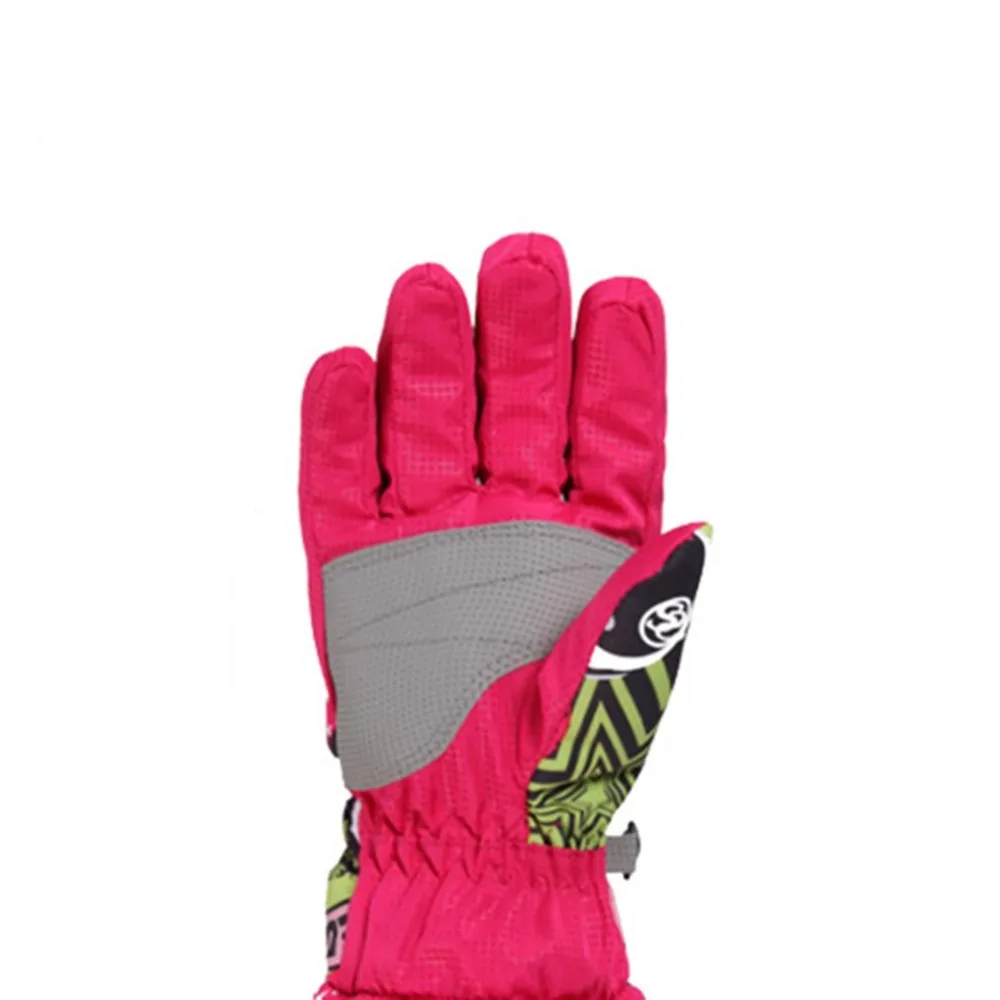 Зимние лыжные перчатки, Детские Водонепроницаемые перчатки для сноуборда, варежки для мальчиков и девочек, детские лыжные уличные зимние теплые перчатки