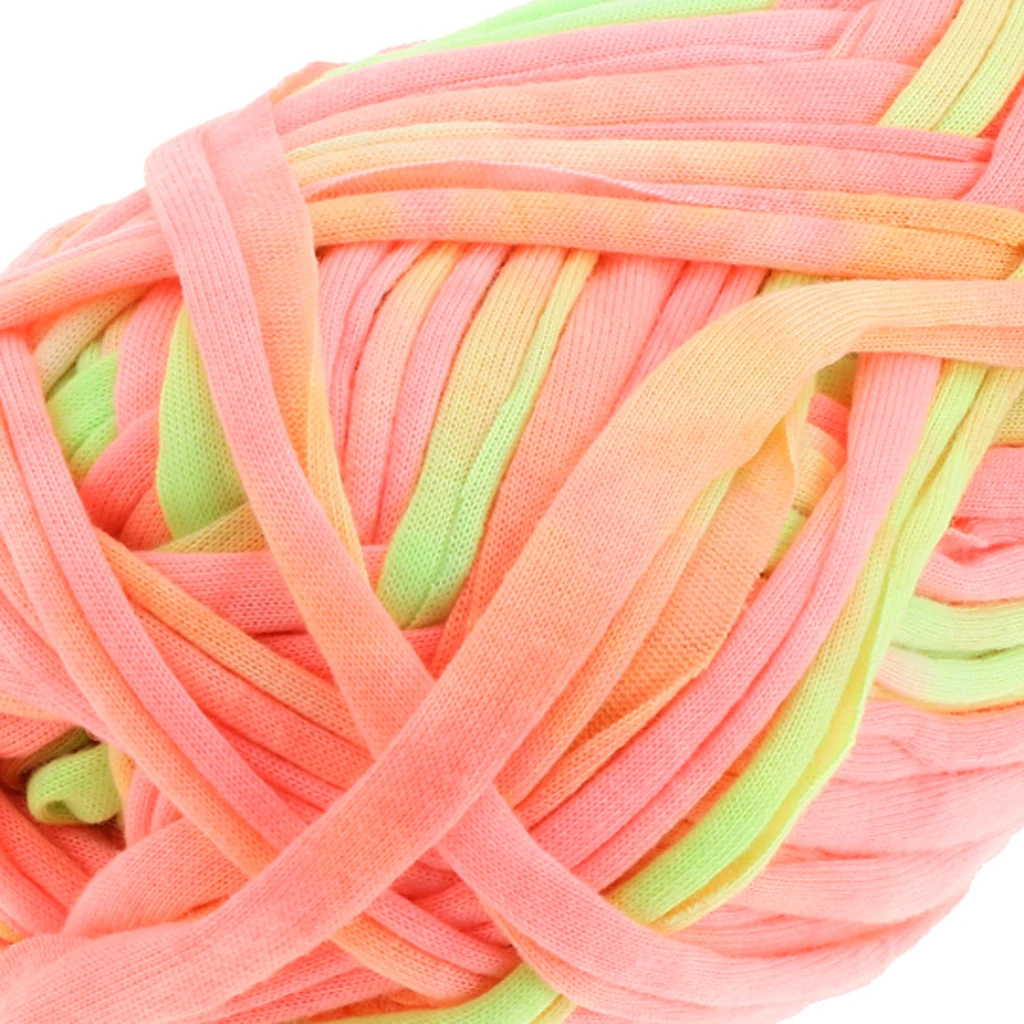 100g Soft Fabric Yarn For DIY Knitting Crochet Carpet Bags Clothing Accessories