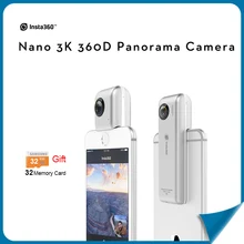 Insta360 Nano 360 Degree Panoramic Camera 3K HD VR Camera 210 Degree Dual Wide Angle Fisheye Lens 360 Camera With VR Case +Gifts