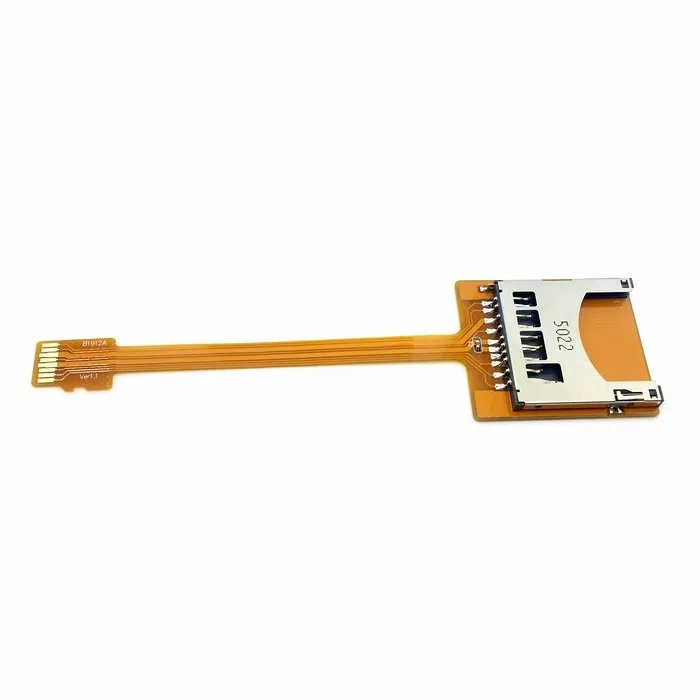 Micro SD TF Memory Card Kit Male to SD Female Extension Soft Flat FPC Cable Extender 10cm                    