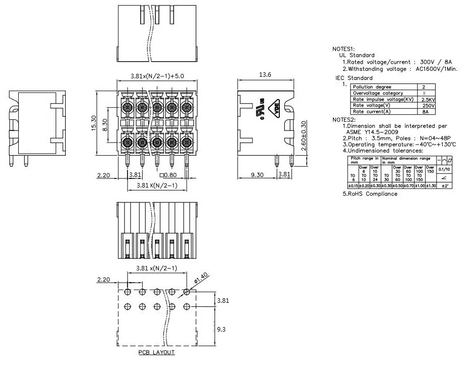 KF2EDGKRH 3,81 2P~ 12P PCB вставные TEMINAL блоки 15EDGRHB 3,81 мм 4PIN~ 24PIN MCDN 1,5/2-G1-3, 81 P26THR 1749528 Феникс