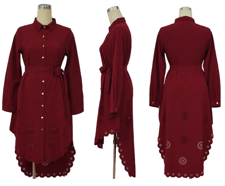 Женская длинная стильная блузка, платье размера плюс, мусульманский абайя, костюмы, полые мягкие женские блузки, платье, однотонная Арабская Исламская одежда
