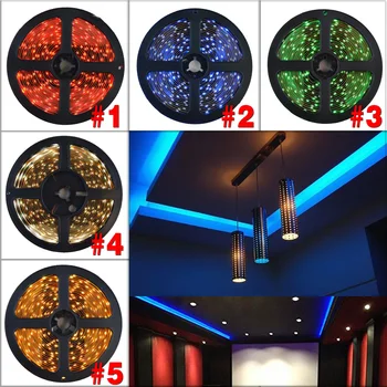

SMD3528 LED Light Strip-300 LEDs 16.4 Ft Roll Cut to Length-3000K 82 Lumens/1.5 Watts Per Foot Requires 12V DC --M25
