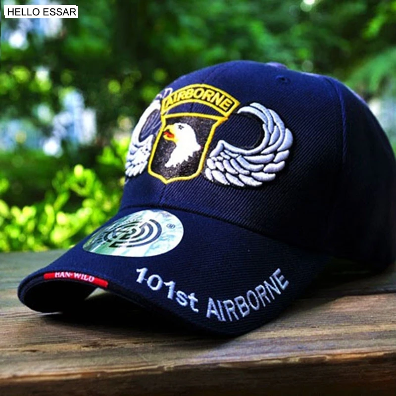 Новая бейсбольная кепка бейсболка для мужчин и женщин Встроенная воздушная сила США 101 Airborne Golf спортивная шапка, кепка для путешествий на открытом воздухе грузовые шапки C1159