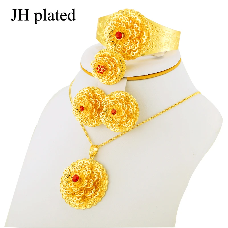 JHplated новый комплект ювелирных изделий эфиопская хабеша африканская свадьба