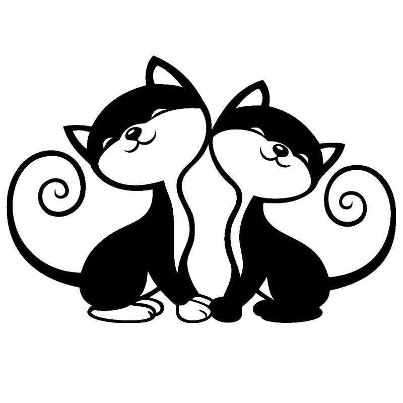 

CK2897#20*13.7cm CATS funny car sticker vinyl decal silver/black car auto stickers for car bumper window car decorations