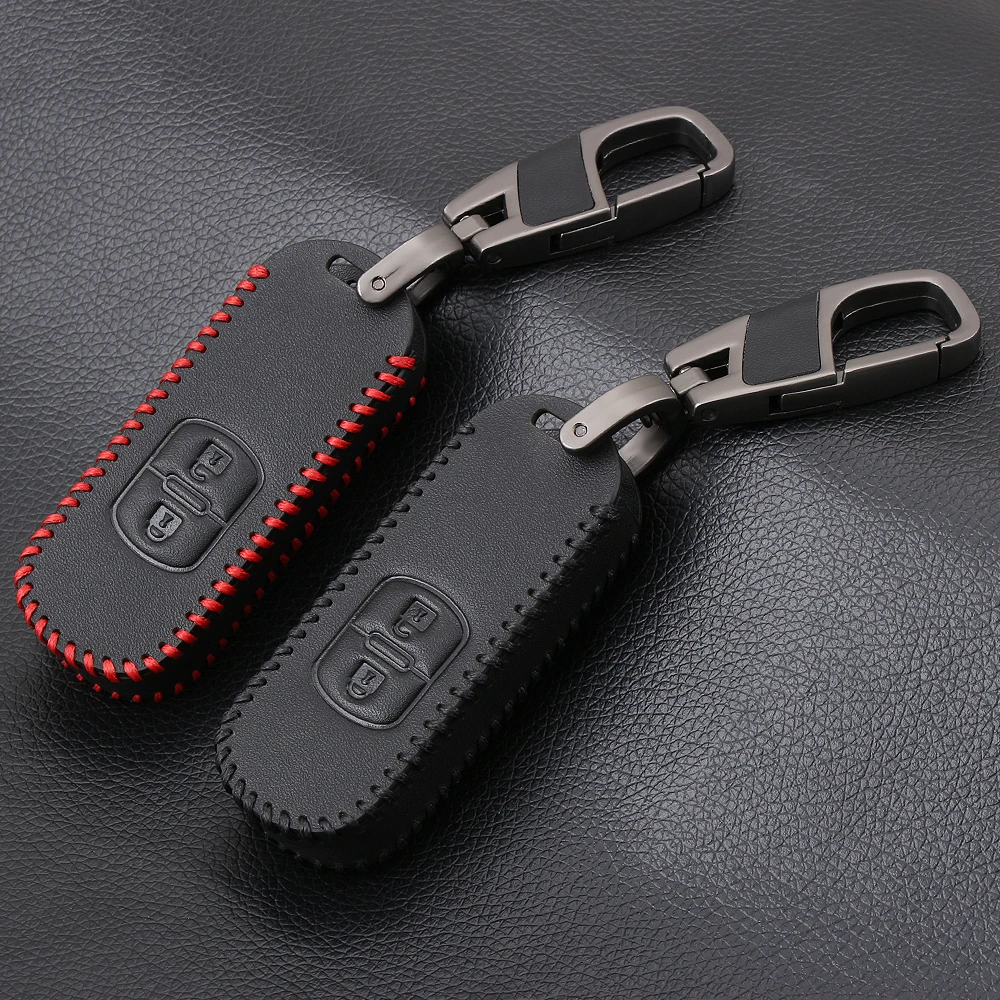 

AndyGo Smart Car Key 2 buttons Leather Cover Case Shell For MAZDA 6 M2 M3 M5 M6 Axela CX-3 CX-4 CX5 CX-5 CX-7 CX-9 AXELA Atenza