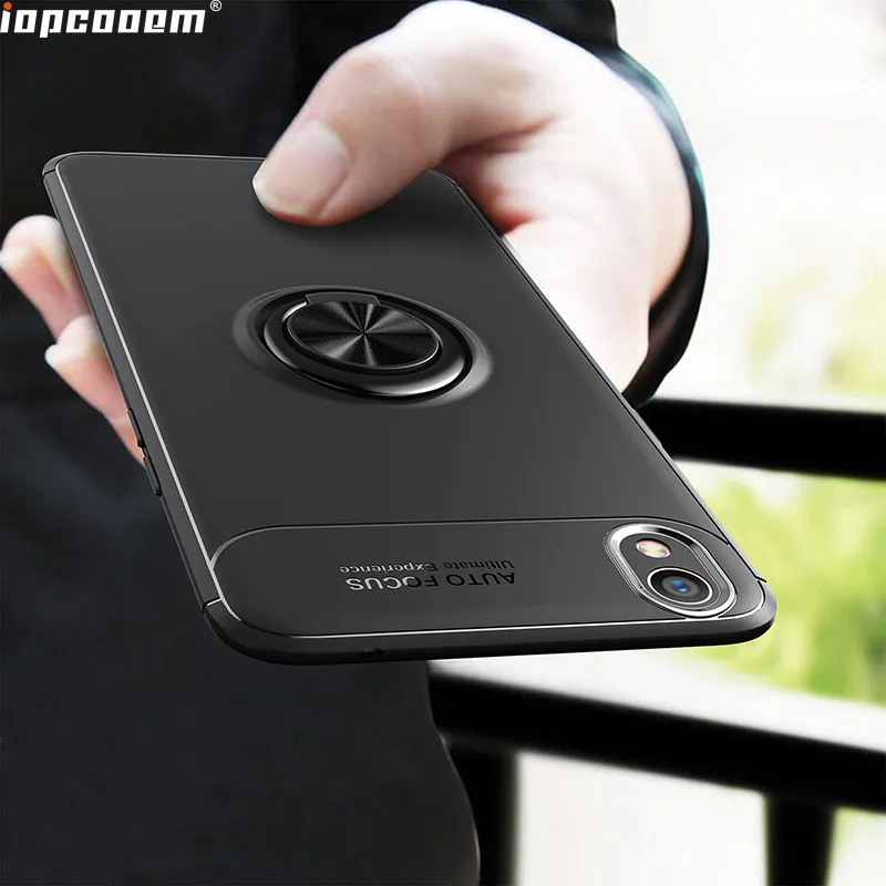 

Phone Case For OPPO R9 For oppo F1 Plus Case Rotating Finger Ring Holder Matte Soft Silicone Back Cover For R9 Plus Coque