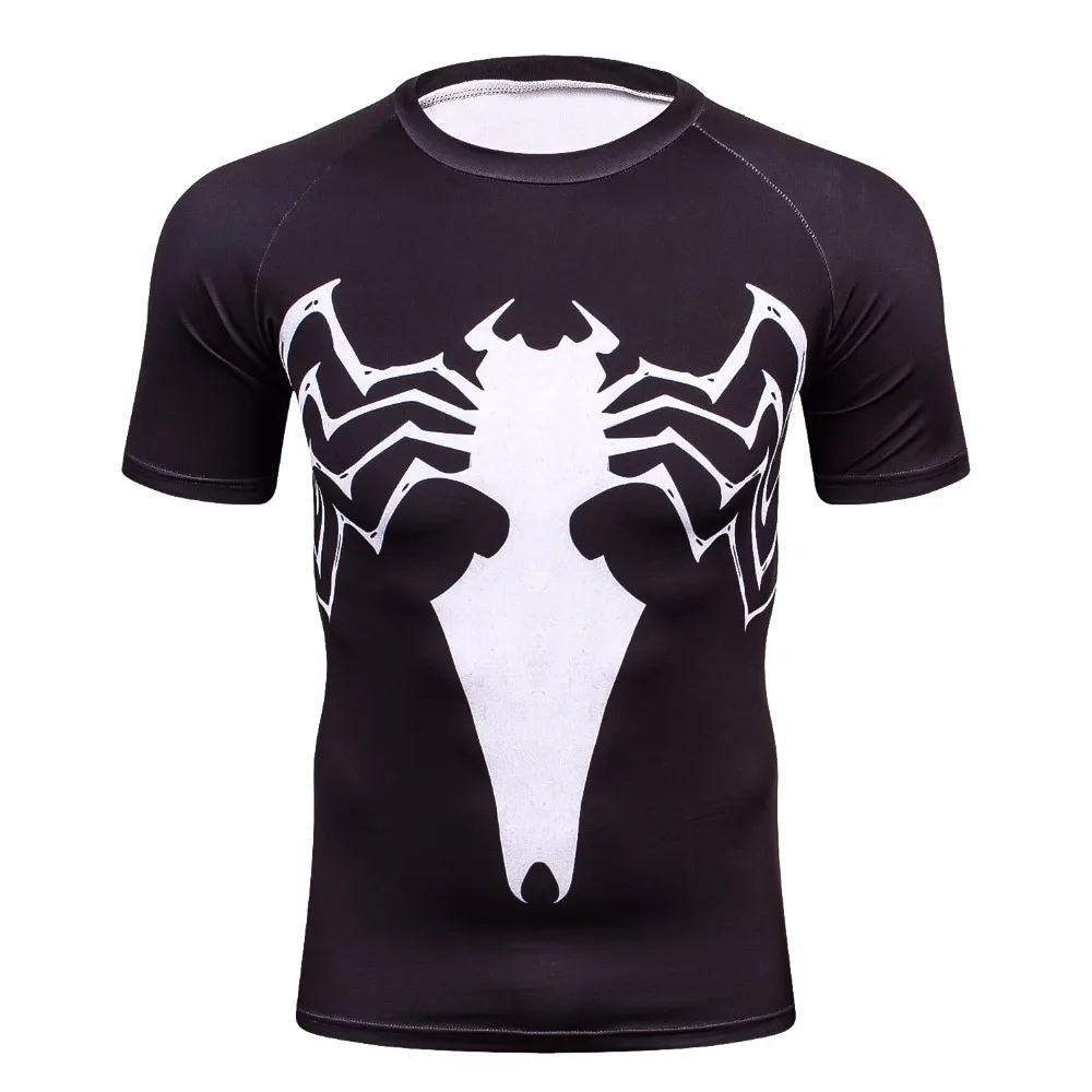 Venom Compression Shirt 3D Printed T-shirts Men Raglan Short Sleeve Crossfit Fitness Cloth Tops Male Cosplay Costume 2017 Venom Compression Shirt 3D Printed T-shirts Men Raglan Short Sleeve Crossfit Fitness Cloth Tops Male Cosplay Costume 2017