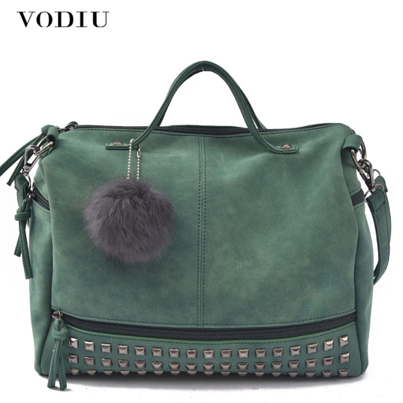

Women Handbag Women's Big Tote Female Shoulder Bag Cross-body Rivet Purse For Ladies Female Vintage Handbag Women Shoulder Bag