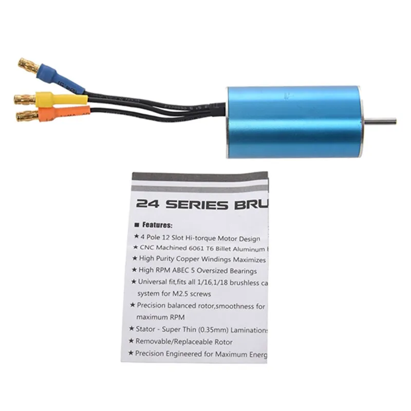 

2445 3000KV Inrunner Sensorless Brushless Motor for RC Car Boat Buggy Truck
