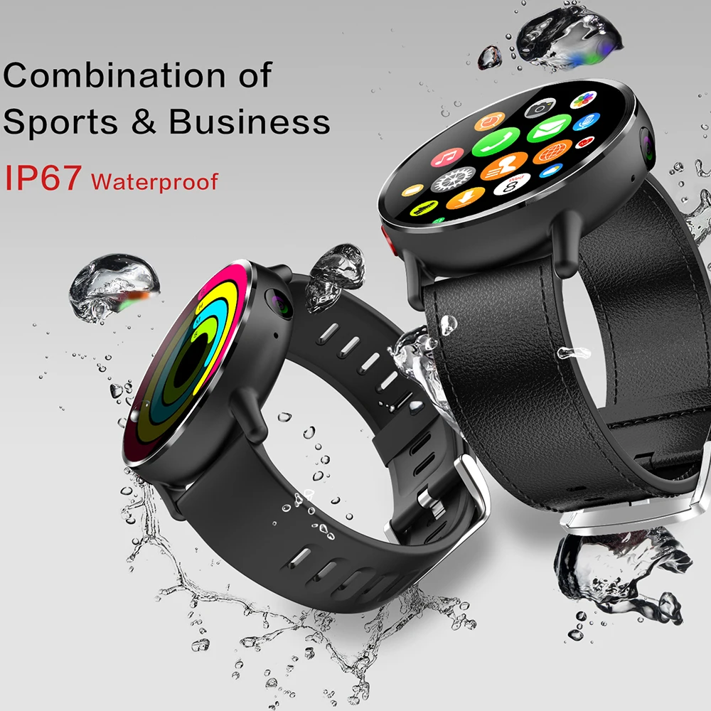 LEMFO LEMX Smart Watch Android 7.1 LTE 4G Sim WIFI 2.03 Inch 8MP Camera GPS Heart Rate  IP67 Waterproof Smartwatch for Men Women