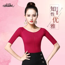 Сексуальный латинский Топ танцевальная одежда для женщин латинский Сальса Румба Танец Чача для выступлений практичные костюмы