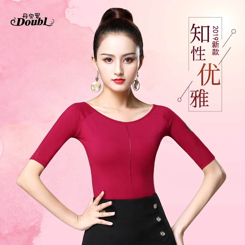 

2019 new Sexy latin top Dance Clothes Women Latin Salsa Rumba Chacha Dance Performance Practice Costume