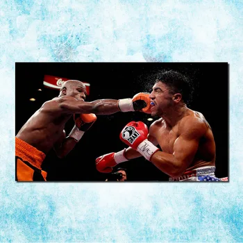 

Floyd Mayweather Fighting Super Boxer Art Silk Canvas Poster 13x24 24x43 inches Boxing Pictures For Living Room Decor (more)-2