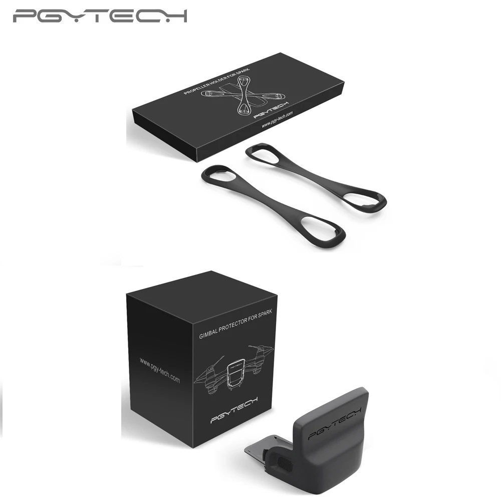 

PGYTECH Gimbal Lens Sunhood Sunshade+Propeller Stabilizer Fixing protector for DJI Spark drone accessories