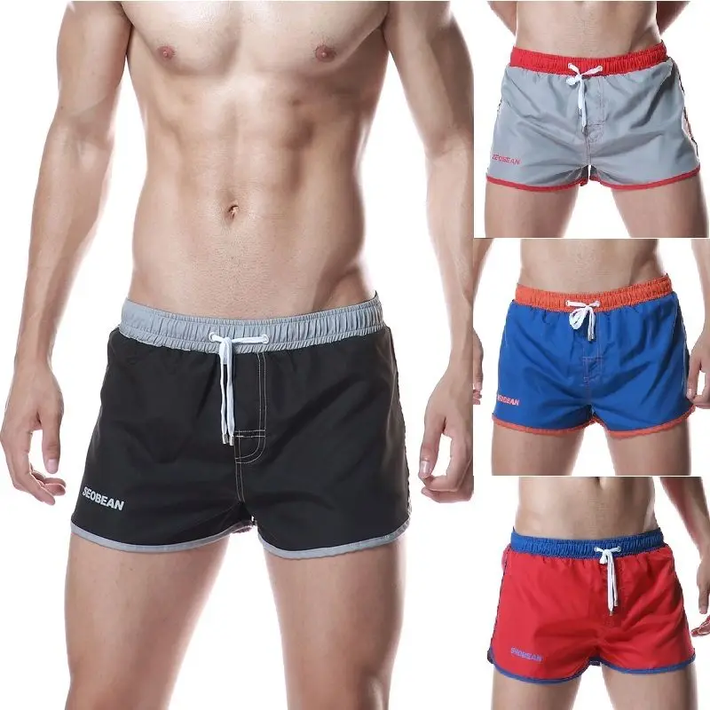 Seobean New Men's Boxer Shorts Male Casual Wear Pockets Summer Beach