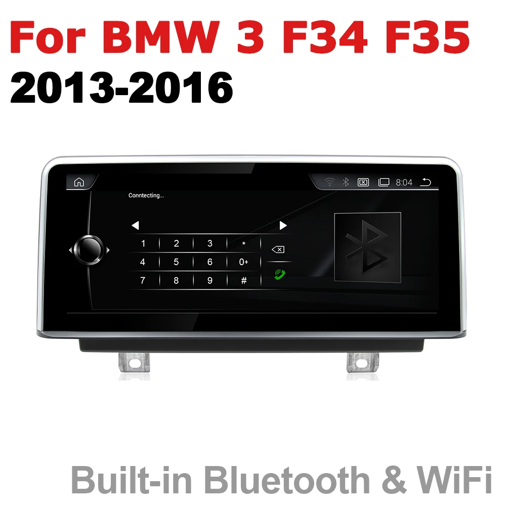 Discount Car Audio Android 7.0 up GPS Navigation For BMW 3 Series F34 F35 2013~2016 NBT WiFi 3G 4G Multimedia player Bluetooth 1080P 0