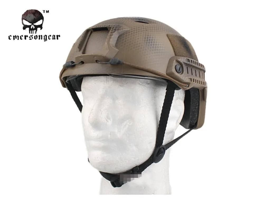 Emerson Fast шлем с защитным Goggle BJ ABS Тактический военный страйкбол шлем Multicam черный EM8818